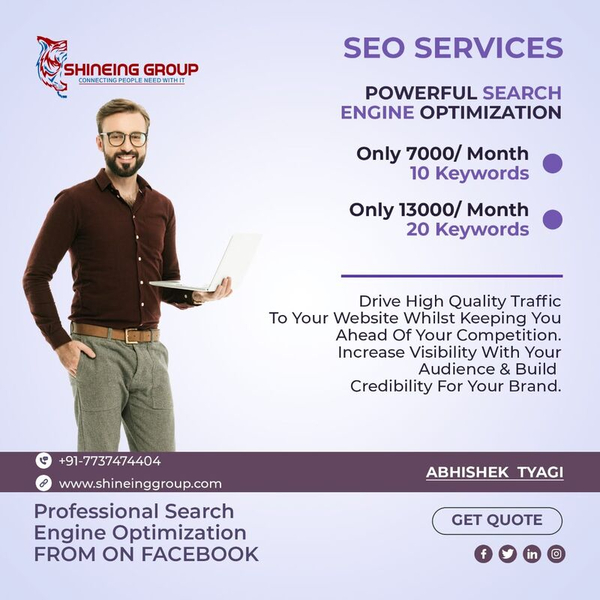 Cover photo of Shineing Digital || Digital Marketing Company In Kota || Social Media Agency